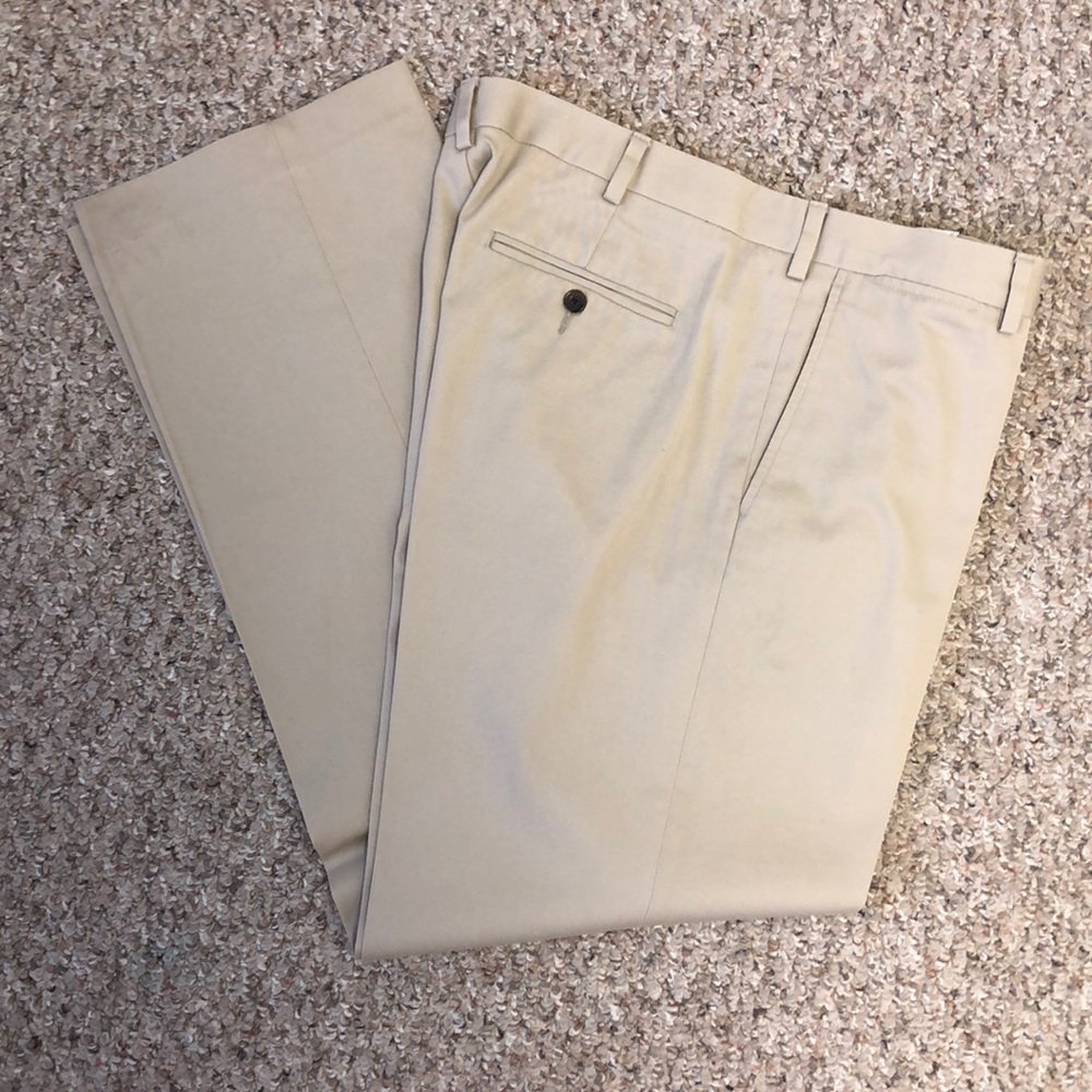 Men’s tan pants. 36x34. Eddie Bauer